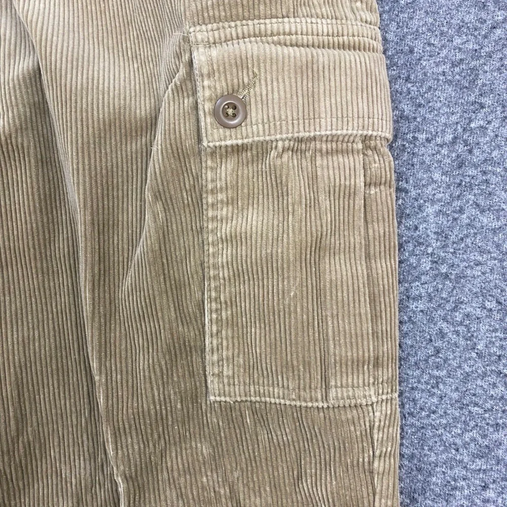 VTG Polo Ralph Lauren Cargo Pants Mens 38x32 Corduroy Tan Military Straight Leg